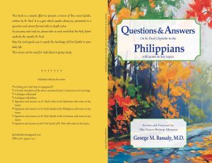 Questions & Answers on St. Paul's Letter to the Philippians